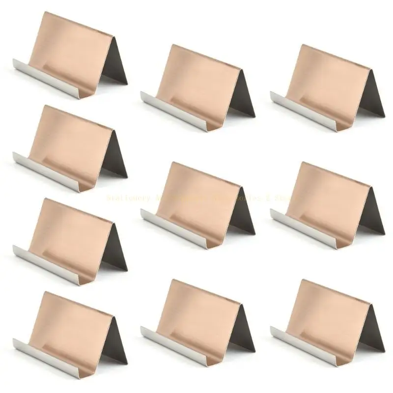 10Pcs 304Stainless Steel Card Holder Business Card Stand Desk Card Display Stand
10Pcs 304Stainless Steel Card Holder Business Card Stand Desk Card Display Stand