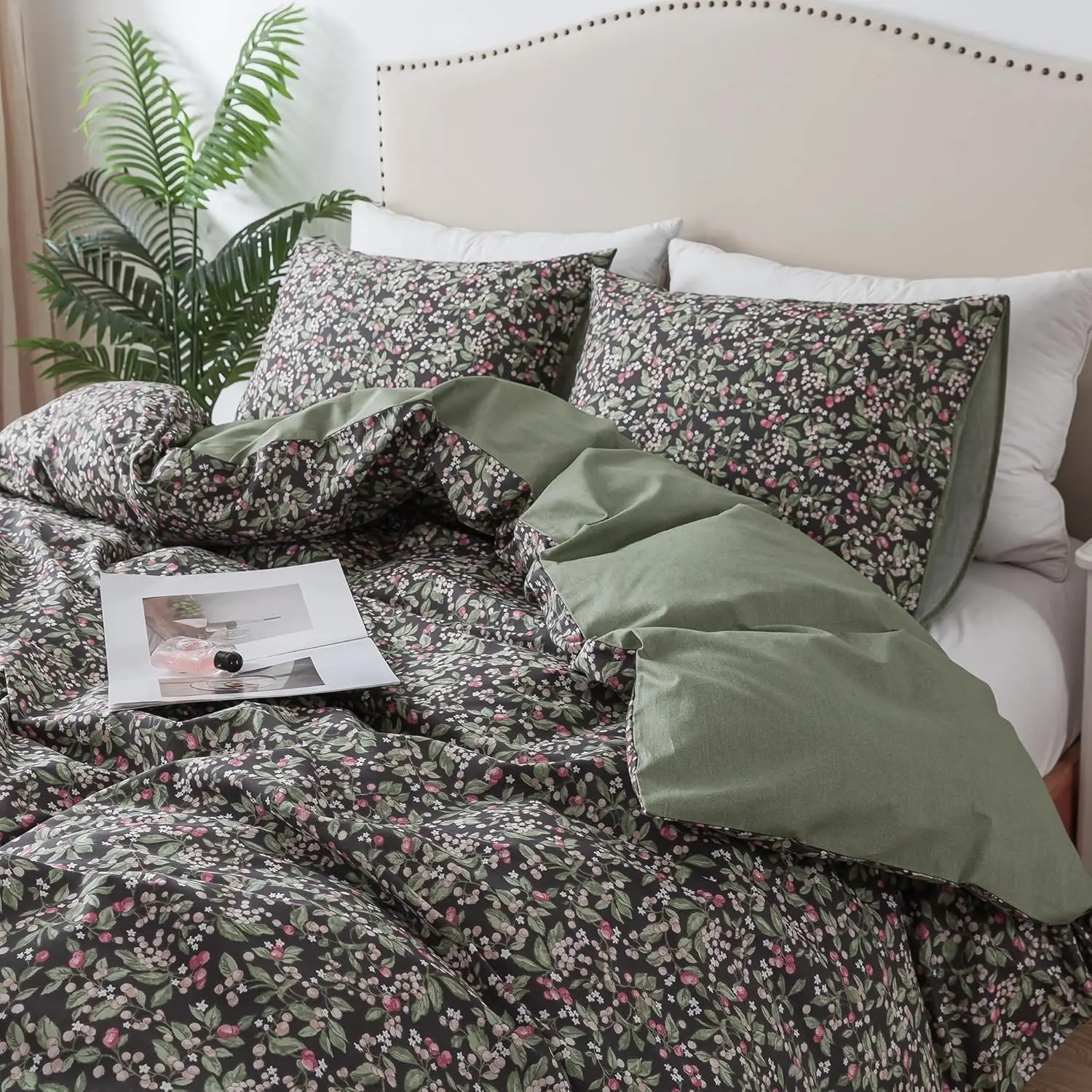 Cotton Duvet Cover Queen Size - Floral Comforter Cover Set 3-PC with Zipper & Corner Ties, Soft Bedding for Wildflower Lovers
Cotton Duvet Cover Queen Size - Floral Comforter Cover Set 3-PC with Zipper & Corner Ties, Soft Bedding for Wildflower Lovers
