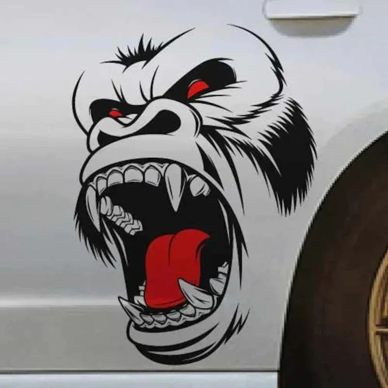 Car self-adhesive stickers vinyl graphic stickers queer King Kong design SUV vans cars trucks 15cmx10.7cm PVC KK
Car self-adhesive stickers vinyl graphic stickers queer King Kong design SUV vans cars trucks 15cmx10.7cm PVC KK