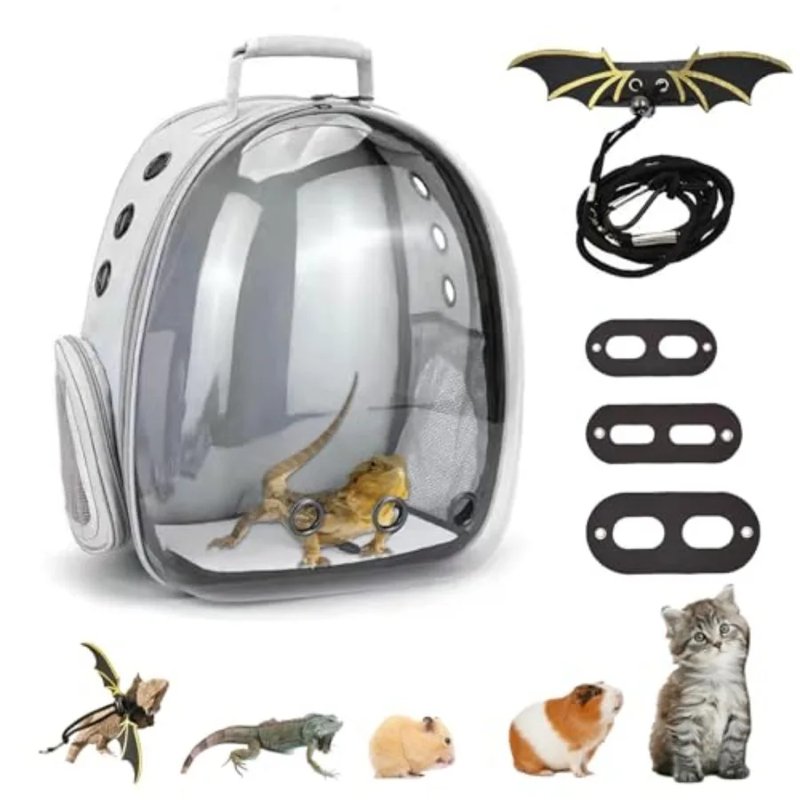 with Harness and Leash Set Large Small Animal Bubble Window Portable Small Pet for Reptile Lizard Bird Guinea Pig Cat Travel Wa
with Harness and Leash Set Large Small Animal Bubble Window Portable Small Pet for Reptile Lizard Bird Guinea Pig Cat Travel Wa