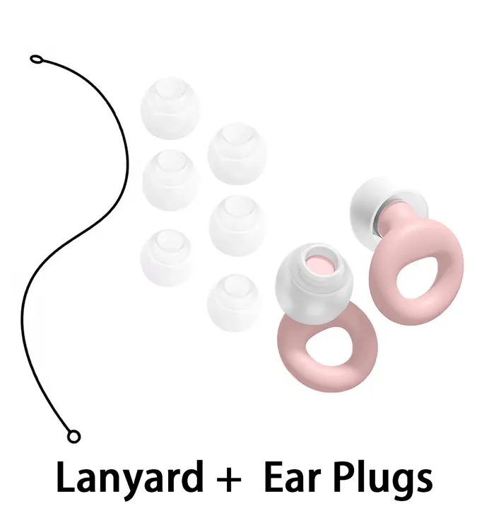 Reusable Silicone Ear Plugs with Lanyard Comfortable Noise Reduction Earbuds for Sleep Insomnia Quiet Study Environment
Reusable Silicone Ear Plugs with Lanyard Comfortable Noise Reduction Earbuds for Sleep Insomnia Quiet Study Environment