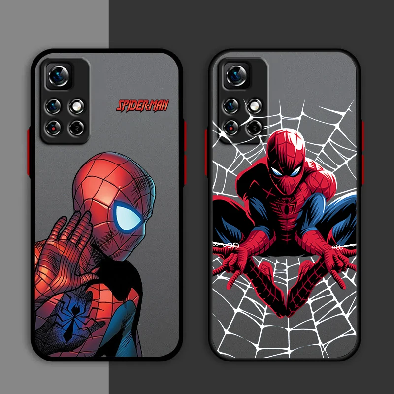 Marvel Avengers Spiderman Phone Case For Redmi Note 13 12 11 10 Pro Plus Pro S T 5G Matte Frosted Translucent Cover
Marvel Avengers Spiderman Phone Case For Redmi Note 13 12 11 10 Pro Plus Pro S T 5G Matte Frosted Translucent Cover
