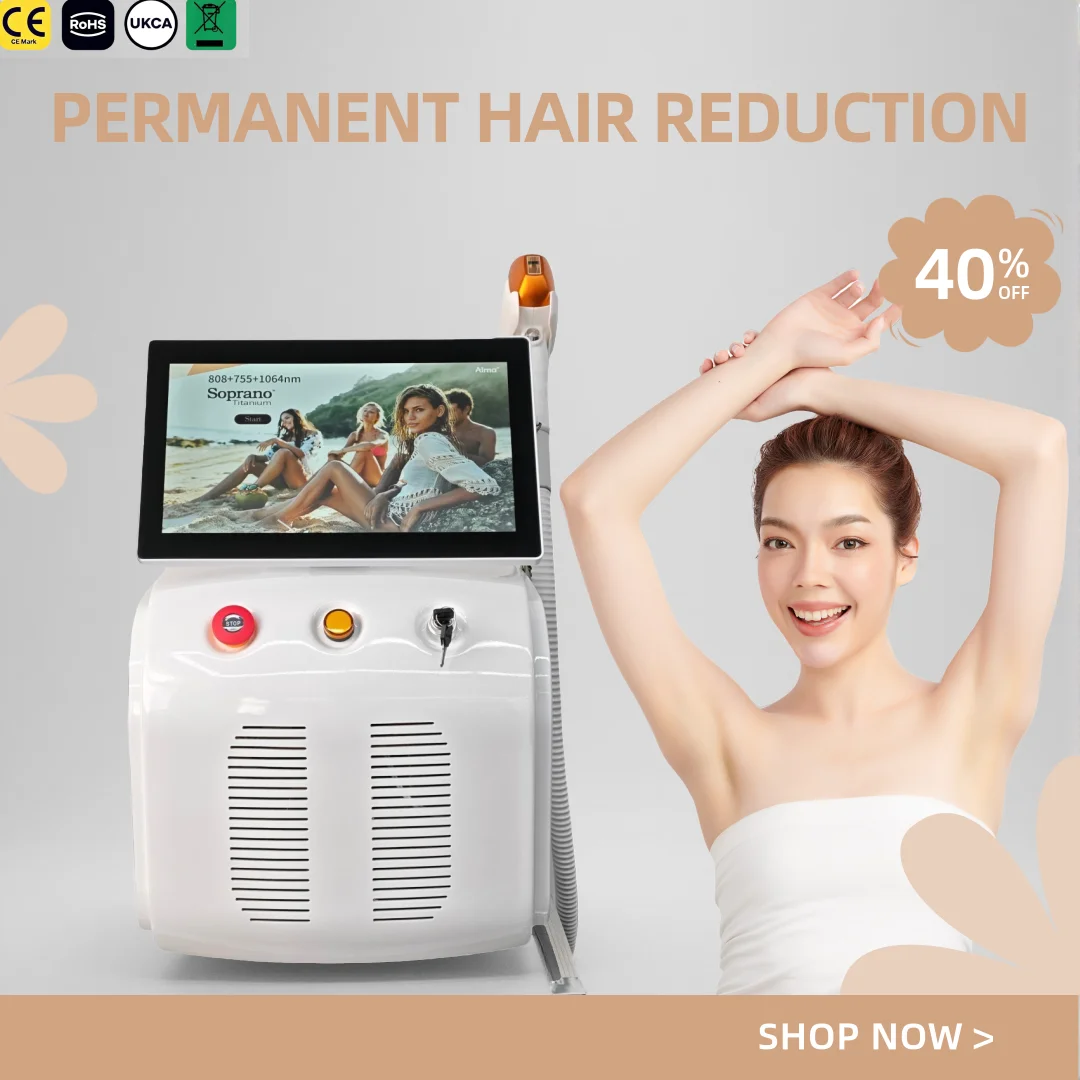 2026 Portable 4 Wave Soprano Ice Titanium Professional 808nm Diode Laser Body Face Hair Removal Machine 4000w permanent removal
2026 Portable 4 Wave Soprano Ice Titanium Professional 808nm Diode Laser Body Face Hair Removal Machine 4000w permanent removal