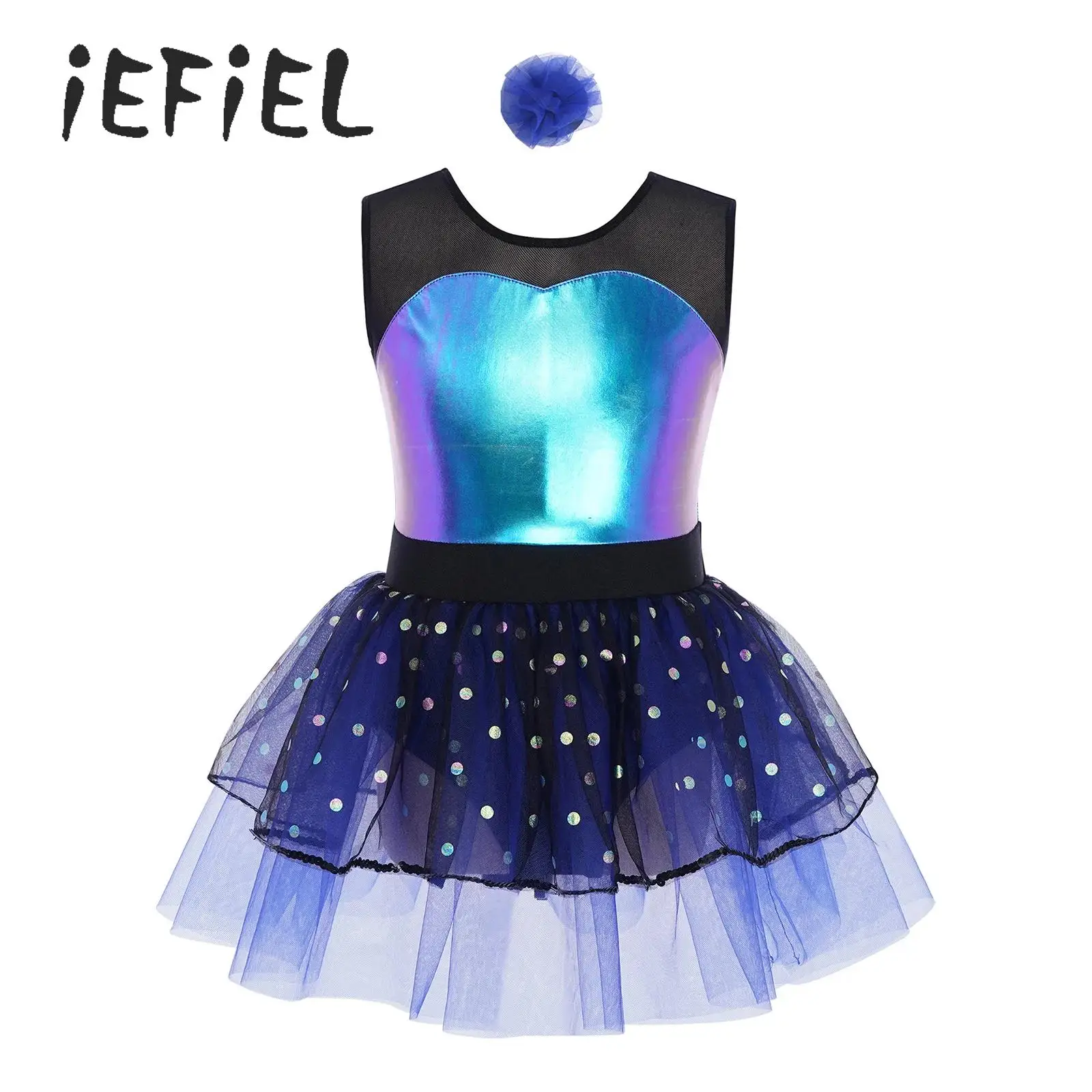 Kids Girl Metallic Ballet Dance Tutu Dress Sleeveless Sheer Mesh Bodice Dance Skirt Ballerina Fairy Prom Party Leotard Dancewear
Kids Girl Metallic Ballet Dance Tutu Dress Sleeveless Sheer Mesh Bodice Dance Skirt Ballerina Fairy Prom Party Leotard Dancewear