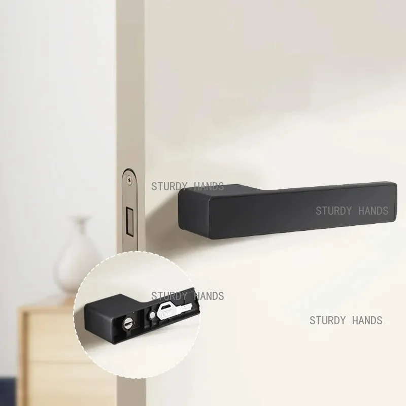1 set Minimalist Door Lock Magnetic Suction Single Side Mute Bedroom Special Secret Wooden Door Single Lock handle
1 set Minimalist Door Lock Magnetic Suction Single Side Mute Bedroom Special Secret Wooden Door Single Lock handle
