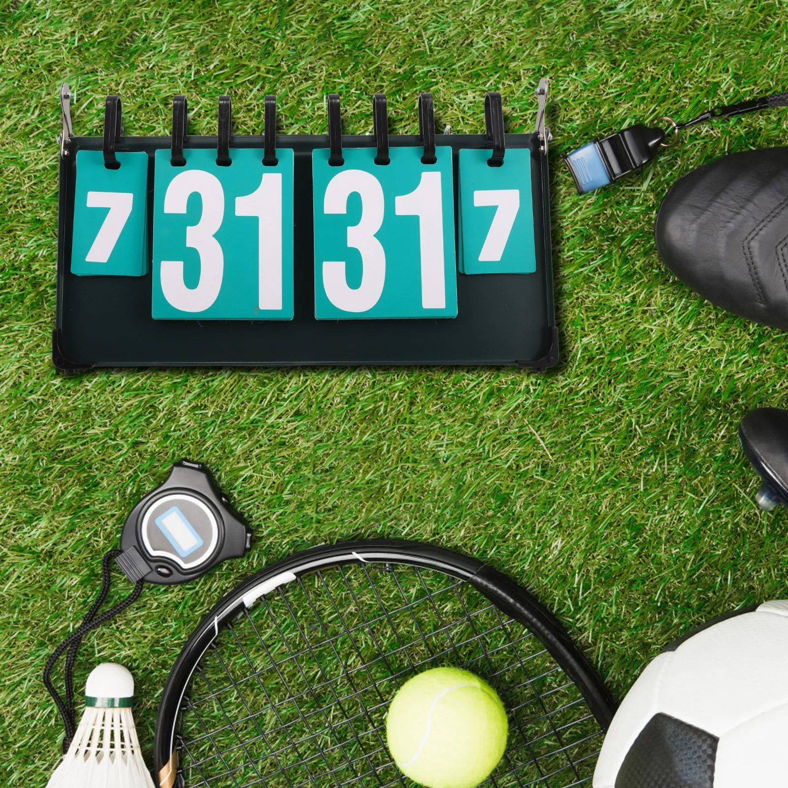 1PC Steel Plate Scoreboard Durable Portable Flip Score Keeper for Volleyball Tennis Table Tennis Clear Large Font Numbers
1PC Steel Plate Scoreboard Durable Portable Flip Score Keeper for Volleyball Tennis Table Tennis Clear Large Font Numbers