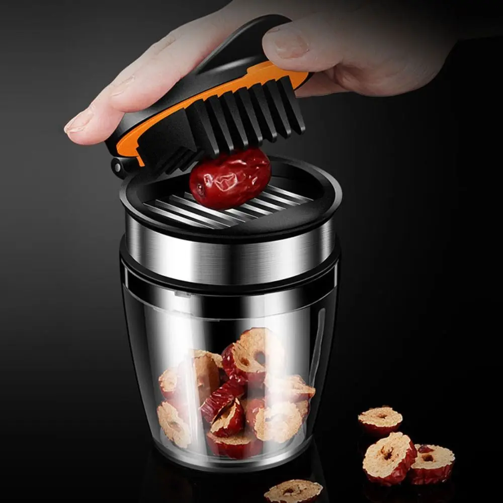 304 Stainless Steel Red Dates Slicer Press Type Clear Container Strawberry Cutter Multi-Purpose Easy To Clean Fruit Slicer Cup
304 Stainless Steel Red Dates Slicer Press Type Clear Container Strawberry Cutter Multi-Purpose Easy To Clean Fruit Slicer Cup