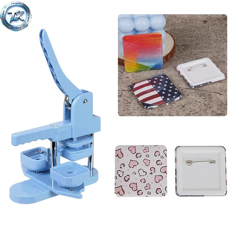 【Multi-functional】Square Badge Making Machine DIY Making 50MM Magnet Refrigerator Badges / Button Pins Manual Press Button Maker
【Multi-functional】Square Badge Making Machine DIY Making 50MM Magnet Refrigerator Badges / Button Pins Manual Press Button Maker