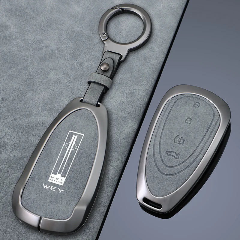 New Zinc Alloy Leather Car Remote Key Case Cover Shell For Great Wall Wey LanShan DHT-PHEV New Energy Auto Keychain Accessories
New Zinc Alloy Leather Car Remote Key Case Cover Shell For Great Wall Wey LanShan DHT-PHEV New Energy Auto Keychain Accessories