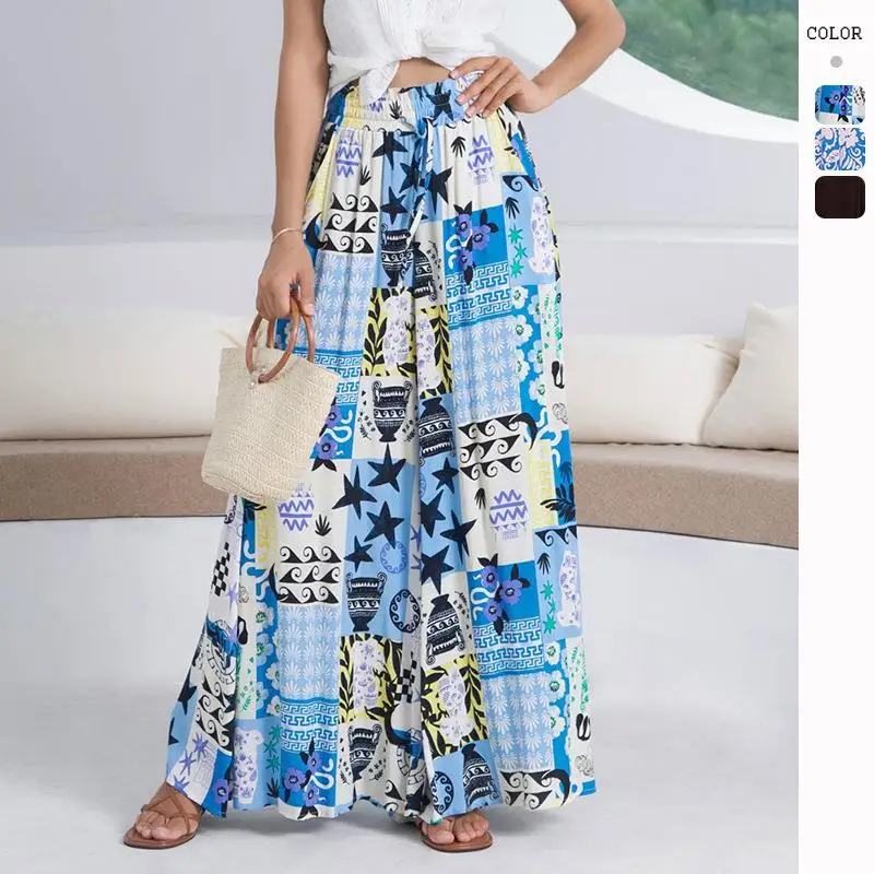 n Loose Wide Leg Pants for Women Casual Tied Versatile High Waist Polyester Fiber Printed Straight Cut for Middle-Aged...
n Loose Wide Leg Pants for Women Casual Tied Versatile High Waist Polyester Fiber Printed Straight Cut for Middle-Aged...