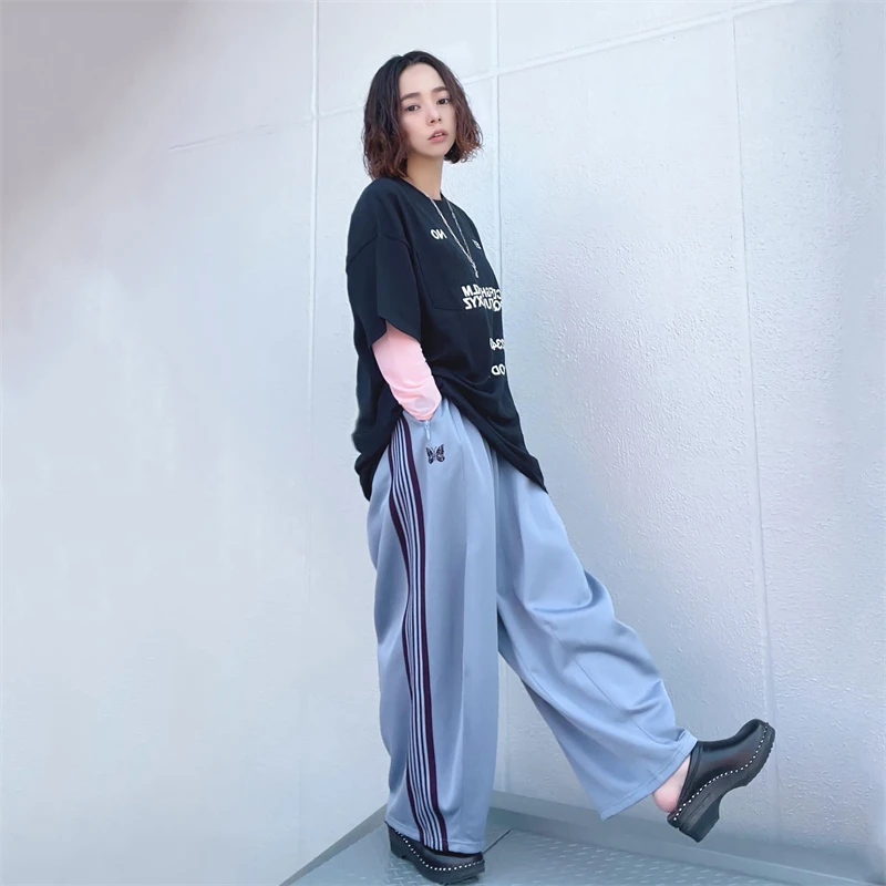 Needles Tra Embroidery Wide Leg Pants OS Loose Version Lantern Casual Sports Trousers High Waist Long Pants
Needles Tra Embroidery Wide Leg Pants OS Loose Version Lantern Casual Sports Trousers High Waist Long Pants