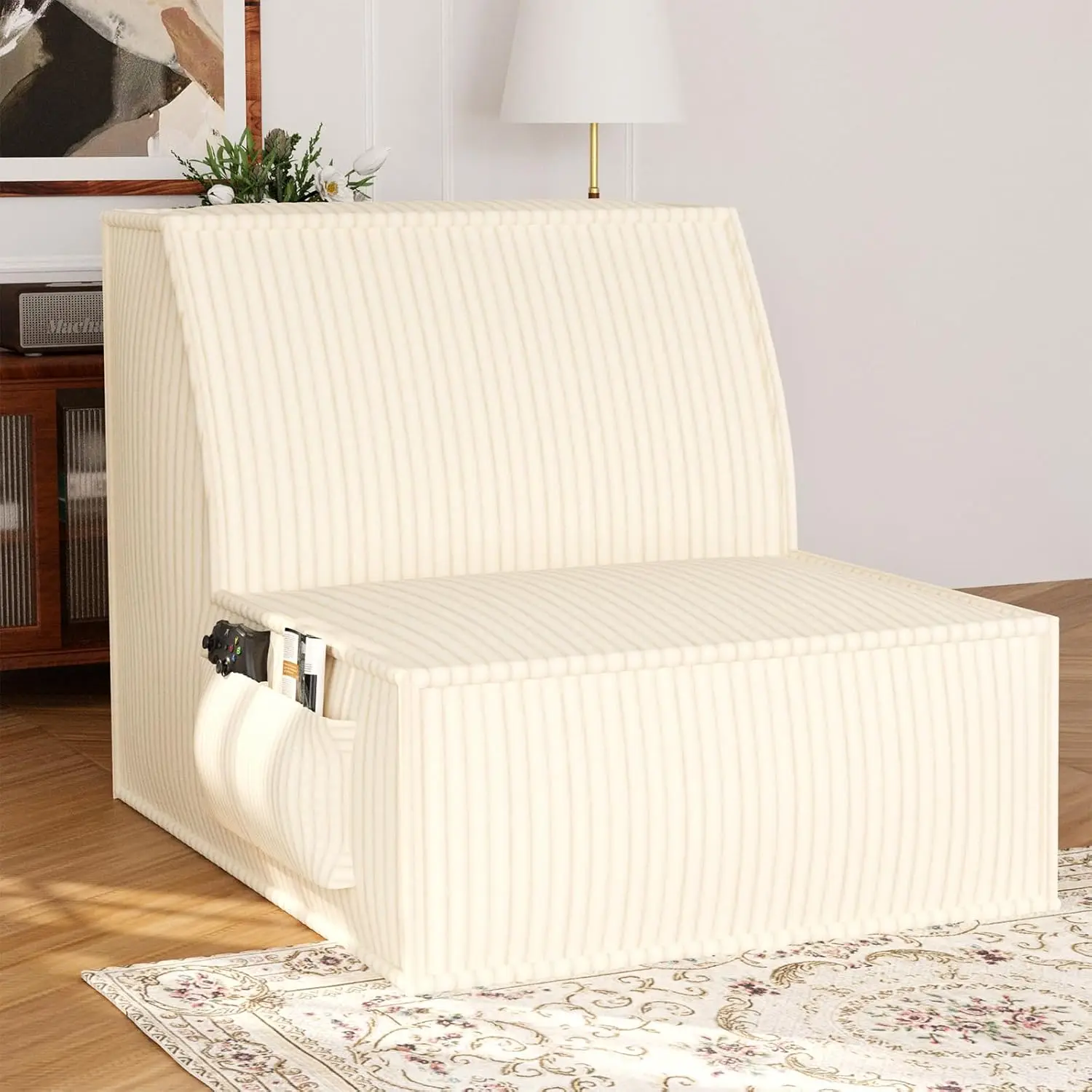 38.2" Small Single Sofa Couch No Assembly Required Boneless Memory Foam Couch Sleeper Sofa Small Plush Corduroy Couches for Livi
38.2" Small Single Sofa Couch No Assembly Required Boneless Memory Foam Couch Sleeper Sofa Small Plush Corduroy Couches for Livi