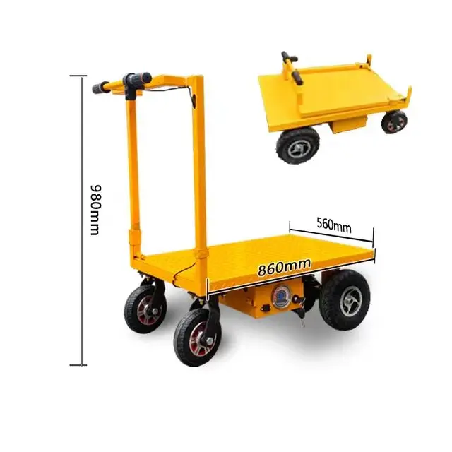 Electric Flatbed Car Construction Site Push Ash Cart Electric Transport Construction Site Electric Trolley Battery Power 
Electric Flatbed Car Construction Site Push Ash Cart Electric Transport Construction Site Electric Trolley Battery Power
