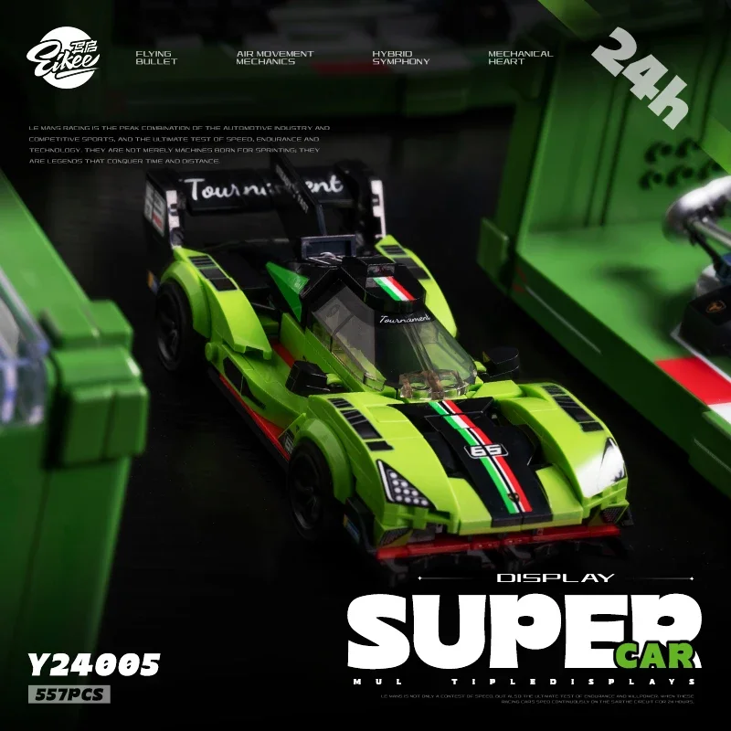 Lambo SC63 Green Racing Car - Premium 8-Grid Display Case | Ultimate High-Difficulty Building Blocks Toy for Adult Birthda
Lambo SC63 Green Racing Car - Premium 8-Grid Display Case | Ultimate High-Difficulty Building Blocks Toy for Adult Birthda