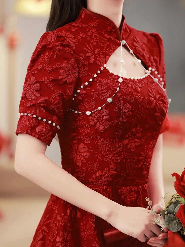 Red Wedding Dr Korean Sle ort Sve Zipper Ba A-Line Skirt Formal Evening Gown for Engagement And Wedding Parties
Red Wedding Dr Korean Sle ort Sve Zipper Ba A-Line Skirt Formal Evening Gown for Engagement And Wedding Parties