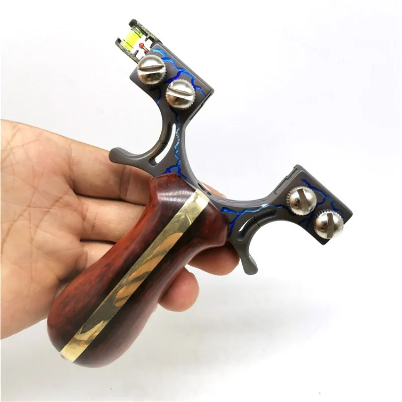 Powerful Titanium Alloy Lightning Pattern Double Wire Slingshot Solid Wood Handle Catapult Set Outdoor Hunting Bow Shooting Tool
Powerful Titanium Alloy Lightning Pattern Double Wire Slingshot Solid Wood Handle Catapult Set Outdoor Hunting Bow Shooting Tool