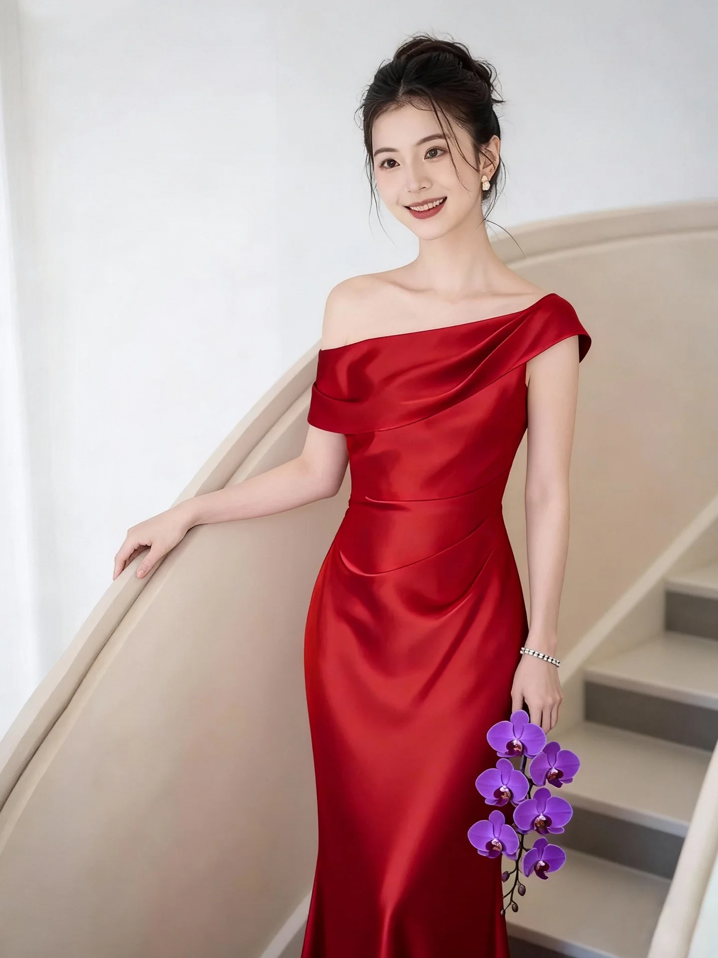 Красное свадебное платье Dr Ele с открытыми плечами для помолвки и свадебных торжеств, легкий роскошный утренний халат, вечерний наряд
Красное свадебное платье Dr Ele с открытыми плечами для помолвки и свадебных торжеств, легкий роскошный утренний халат, вечерний наряд