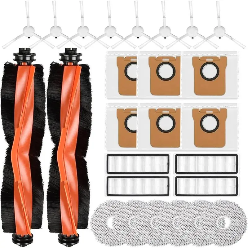 A98G-Set For Xiaomi X20+ X10+ Robot Vacuum Cleaner Replacement Accessories Kit- Main Side Brush Hepa Filter Mop Cloth Dust Bag
A98G-Set For Xiaomi X20+ X10+ Robot Vacuum Cleaner Replacement Accessories Kit- Main Side Brush Hepa Filter Mop Cloth Dust Bag