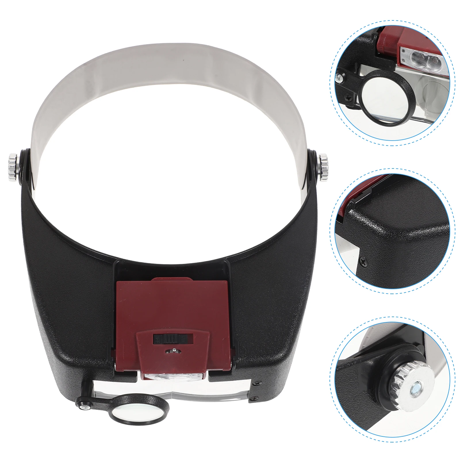 LED Headband Magnifier 2 Bright LEDs Adjustable Vertical Horizontal Light Source High Grade Material Durable Use Home Office
LED Headband Magnifier 2 Bright LEDs Adjustable Vertical Horizontal Light Source High Grade Material Durable Use Home Office