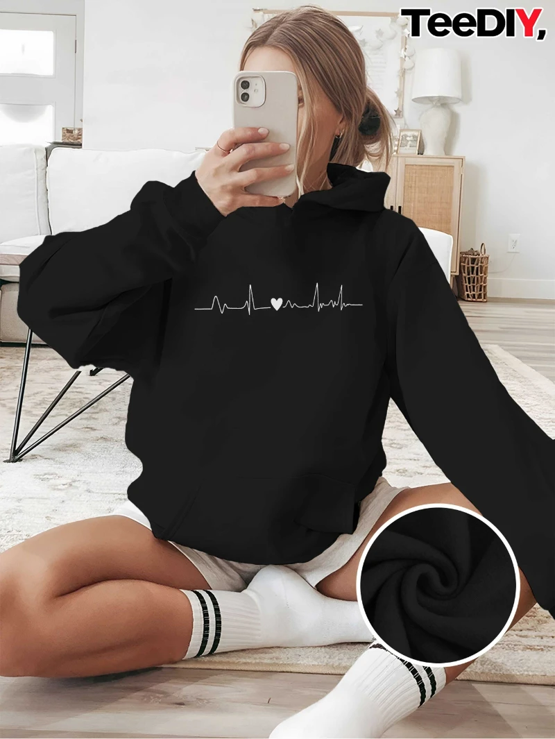 2025 Autumn and Winter Heartbeat Line Heart Shape Women's Hoodies High-end Luxury Is for Both Men and Women Top Y2k
2025 Autumn and Winter Heartbeat Line Heart Shape Women's Hoodies High-end Luxury Is for Both Men and Women Top Y2k