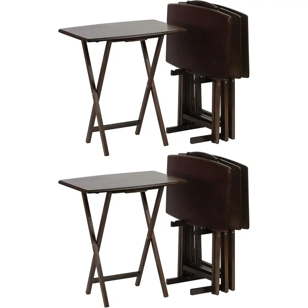 5-Piece Folding Wooden Table Set with Storage Rack, Portable Adjustable Furniture for Home, Living Room, Bedroom, Kitchen
5-Piece Folding Wooden Table Set with Storage Rack, Portable Adjustable Furniture for Home, Living Room, Bedroom, Kitchen