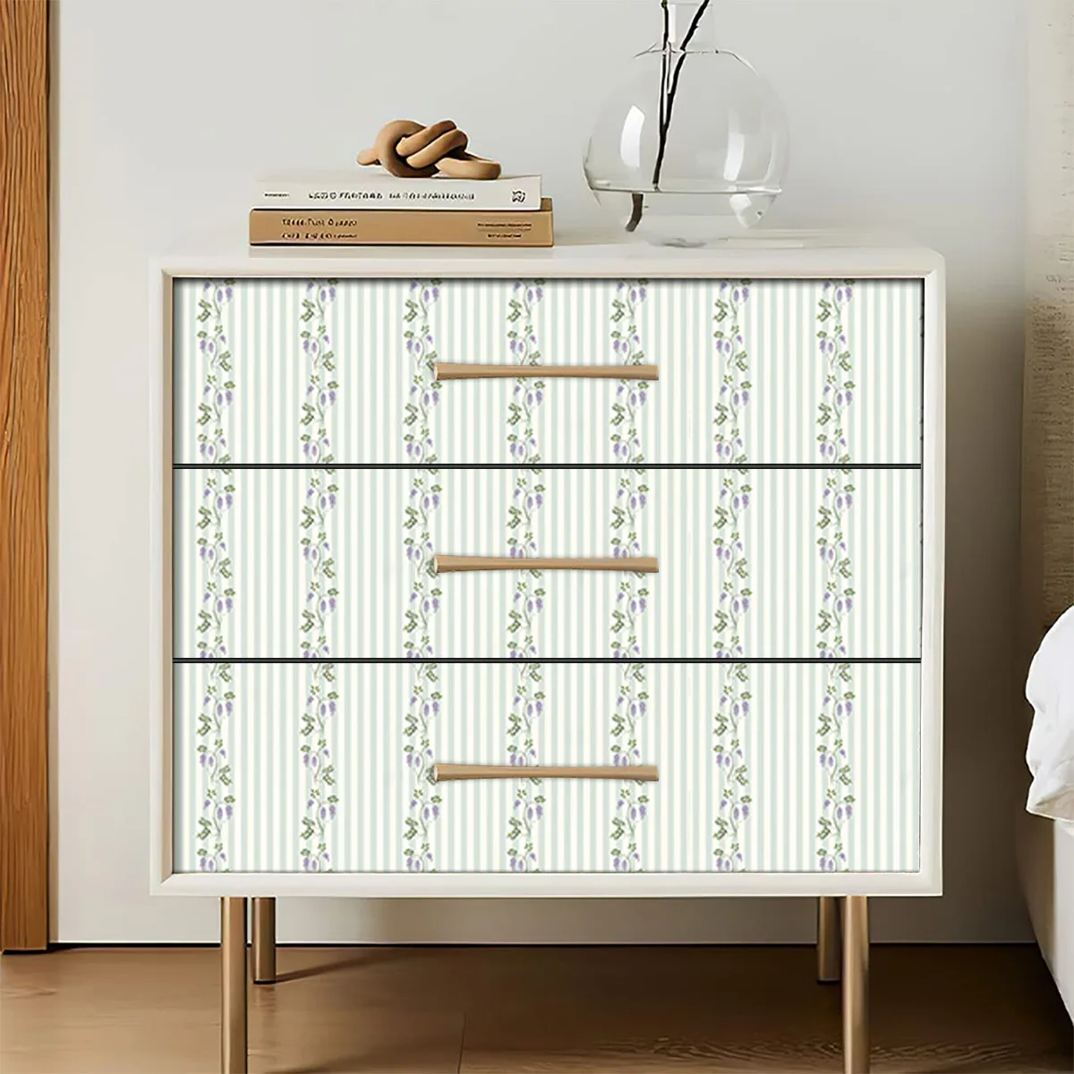 Peel and Stick Floral Wallpaper Self Adhesive Stripe Wallpaper for Home Bedroom Cabinets Kitchen Thicken Contact Paper
Peel and Stick Floral Wallpaper Self Adhesive Stripe Wallpaper for Home Bedroom Cabinets Kitchen Thicken Contact Paper