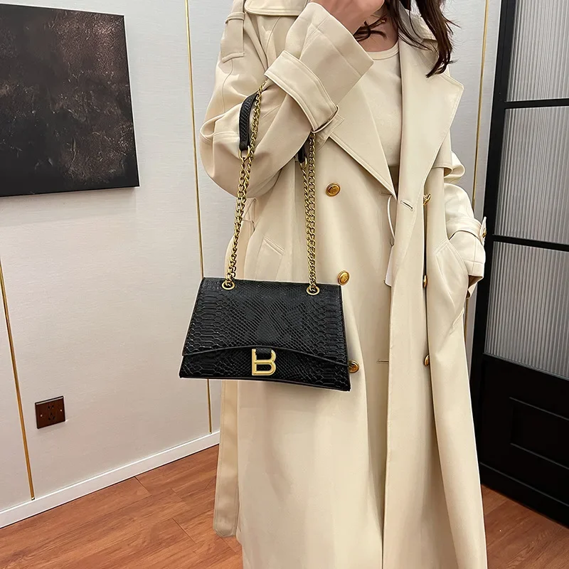 2025 New Hourglass Chain Bag - Women's Alligator Print Purse, Crossbody/Shoulder Multi-Way, Vintage Handheld Tote for Evening
2025 New Hourglass Chain Bag - Women's Alligator Print Purse, Crossbody/Shoulder Multi-Way, Vintage Handheld Tote for Evening