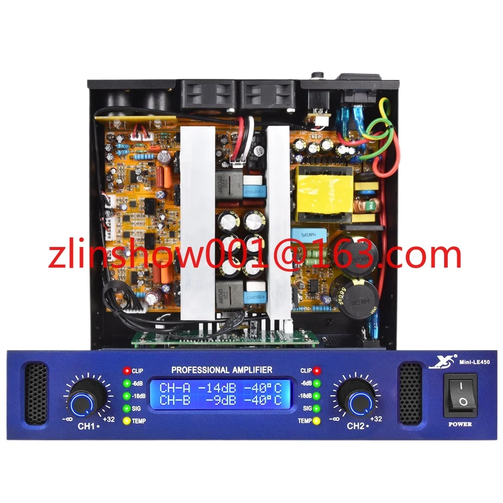 450W*2 Mini Class D Amplifier 1u Digital Sound Audio Power Amplifier
450W*2 Mini Class D Amplifier 1u Digital Sound Audio Power Amplifier