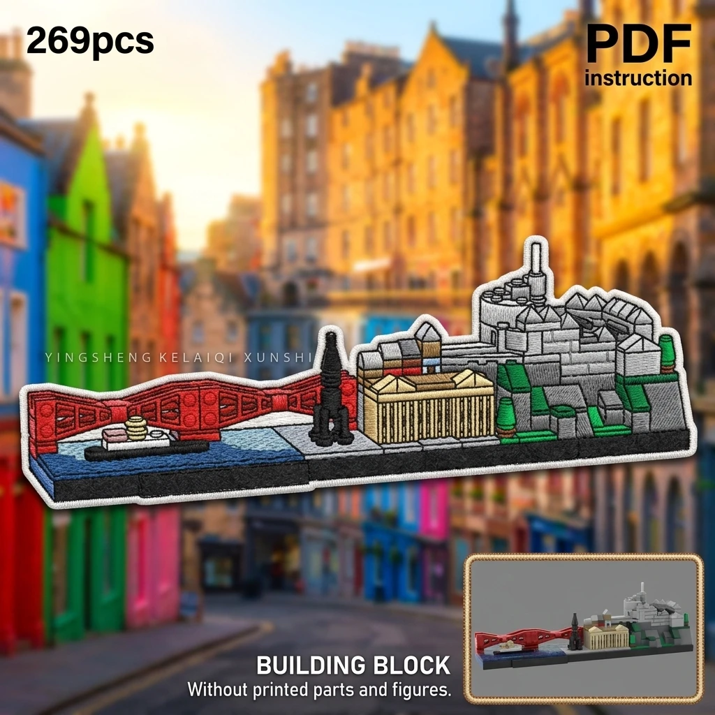 MOC Edinburgh Skyline Architecture Building Blocks Scottish City Landmark Micro Diorama Display Model Adult Brick Set 269PCS
MOC Edinburgh Skyline Architecture Building Blocks Scottish City Landmark Micro Diorama Display Model Adult Brick Set 269PCS