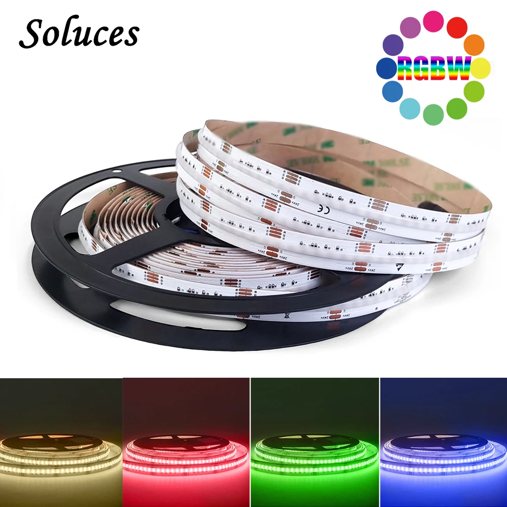 12mm RGBW COB LED Strip Light DC24V Dream Full Color 840leds For Room Party Decor PCB High Density Flexible Tape Changing Color
12mm RGBW COB LED Strip Light DC24V Dream Full Color 840leds For Room Party Decor PCB High Density Flexible Tape Changing Color