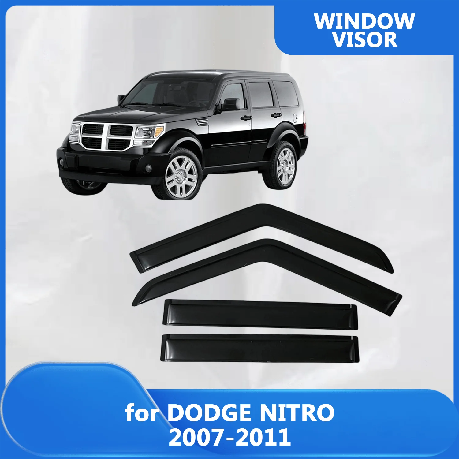 Дефлекторы окон (ветровики) для DODGE NITRO 2007-2011, защита от дождя, вентиляционные козырьки на двери
Дефлекторы окон (ветровики) для DODGE NITRO 2007-2011, защита от дождя, вентиляционные козырьки на двери