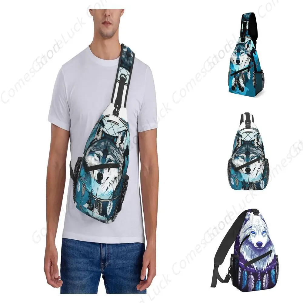 Fashion Mini Shoulder Bag Chest Bag Travel Small Cross Body Backpack Sling Bag Compatible with Native Wolf Deam Catcher
Fashion Mini Shoulder Bag Chest Bag Travel Small Cross Body Backpack Sling Bag Compatible with Native Wolf Deam Catcher