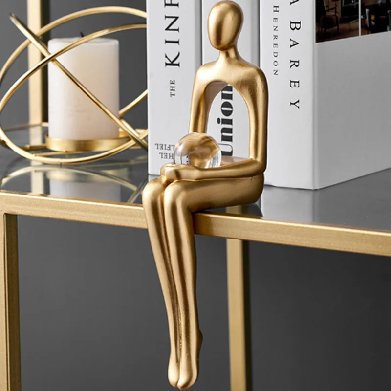 Abstract Resin Statue Golden Miniatures Modern Home Decoration Bookshelf Decoration Accessories Christmas Decorations Gifts2023
Abstract Resin Statue Golden Miniatures Modern Home Decoration Bookshelf Decoration Accessories Christmas Decorations Gifts2023