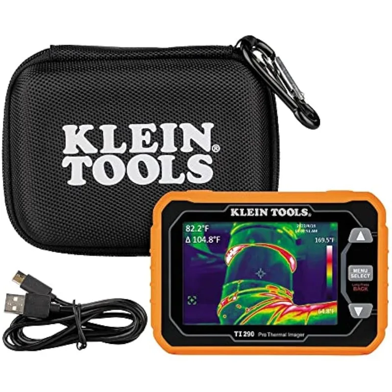 Klein Tools TI290 Rechargeable PRO Thermal Imaging Camera, Over 49000 Pixels, Wi-Fi Data Transfer, 3 Palettes
Klein Tools TI290 Rechargeable PRO Thermal Imaging Camera, Over 49000 Pixels, Wi-Fi Data Transfer, 3 Palettes