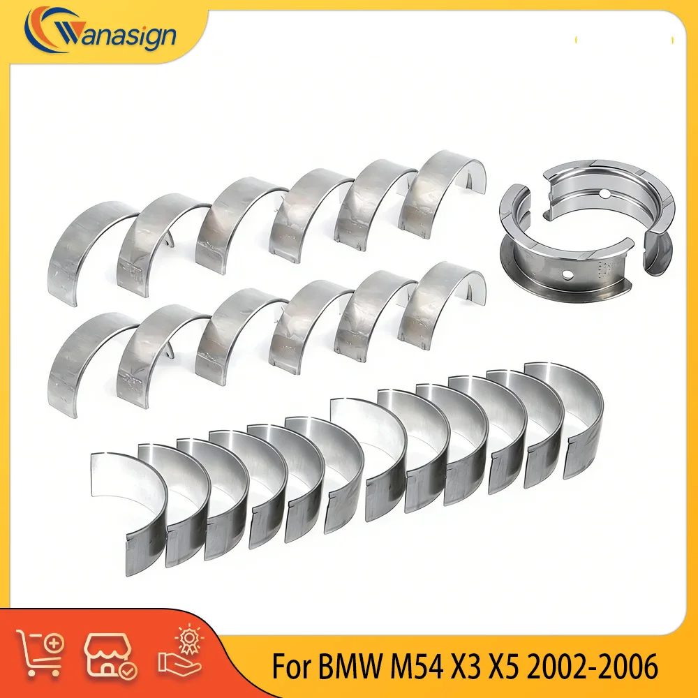 Детали двигателя, комплект подшипников главного шатуна, подходит для 2,5 л L6 Gas M54B25 для BMW M54 X3 X5 2002-2006 87369600 87490600
Детали двигателя, комплект подшипников главного шатуна, подходит для 2,5 л L6 Gas M54B25 для BMW M54 X3 X5 2002-2006 87369600 87490600