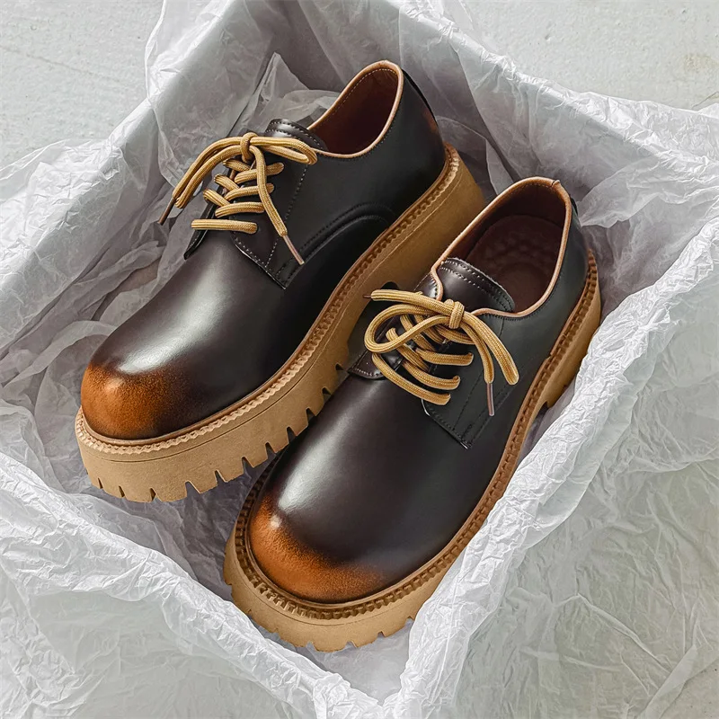 Autumn New Fashion Casual Men Leather Shoes Vintage British Breathable Height Increasing Business Loafers Luxury Designer Shoes
Autumn New Fashion Casual Men Leather Shoes Vintage British Breathable Height Increasing Business Loafers Luxury Designer Shoes