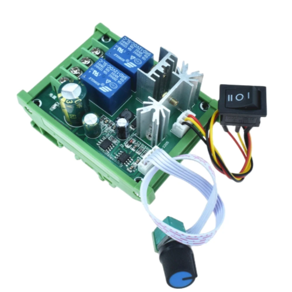 DC Governor DC12V-55V 600W High Power Pulse Width Motor Driver PWM Control Board 0-10A Motor Forward and Reverse Controller
DC Governor DC12V-55V 600W High Power Pulse Width Motor Driver PWM Control Board 0-10A Motor Forward and Reverse Controller