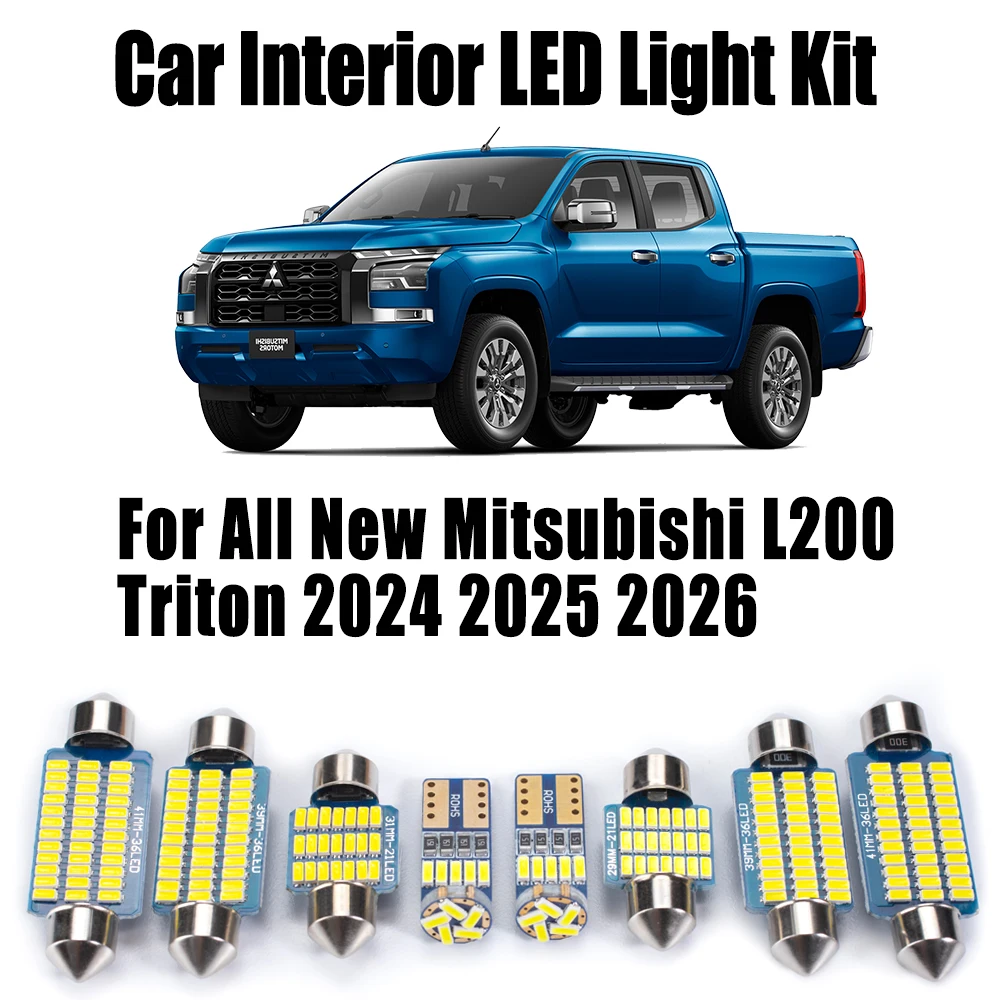 9 шт. автомобильные аксессуары Canbus для всех новых Mitsubishi L200 Triton 2024 2025 2026 светодиодный комплект внутреннего потолочного освещения номерного знака
9 шт. автомобильные аксессуары Canbus для всех новых Mitsubishi L200 Triton 2024 2025 2026 светодиодный комплект внутреннего потолочного освещения номерного знака