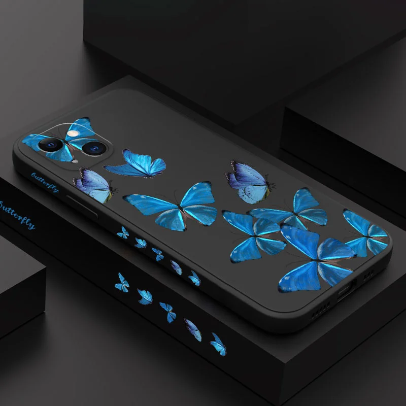 Cyan Butterfly Phone Case For iPhone 16 15 14 13 12 11 Pro Max Mini X XR XS MAX Plus Cover
Cyan Butterfly Phone Case For iPhone 16 15 14 13 12 11 Pro Max Mini X XR XS MAX Plus Cover