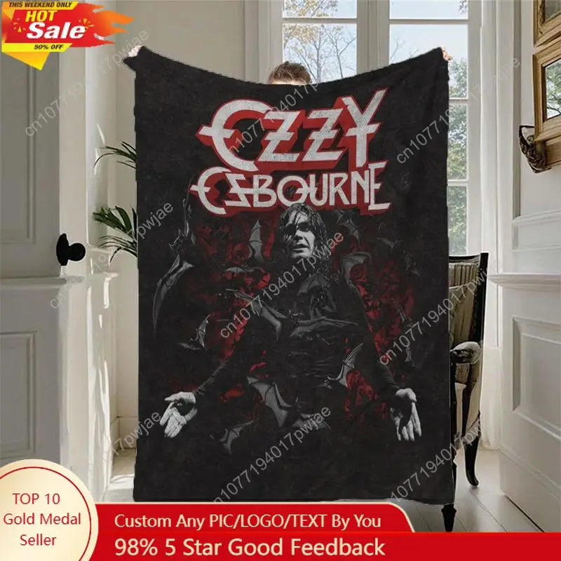 Ozzy Osbourne band themed printed flannel blanket - soft and warm, comfortable for all seasons suitable for sofa bed bedroom
Ozzy Osbourne band themed printed flannel blanket - soft and warm, comfortable for all seasons suitable for sofa bed bedroom