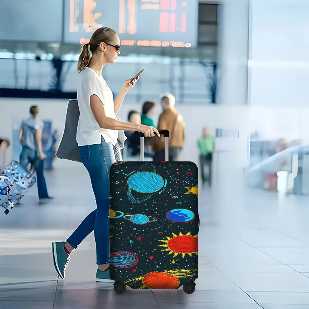 1PC Outer Space Themed luggage cover for Luggage 18 – 32 Inches; Dust and Flex Travel Accessory with Vibrant Planets and Star
1PC Outer Space Themed luggage cover for Luggage 18 – 32 Inches; Dust and Flex Travel Accessory with Vibrant Planets and Star