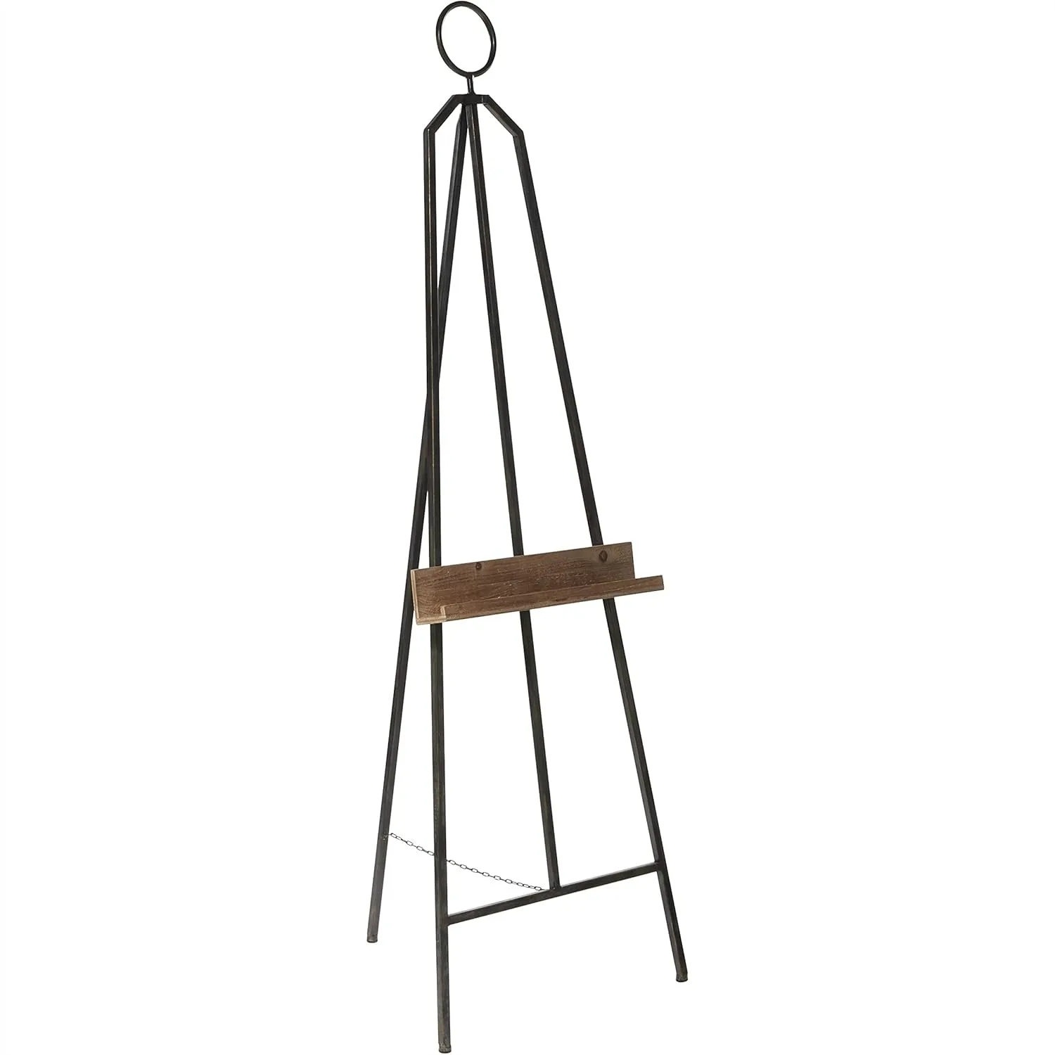 Metal Display Easel Large Adjustable Floor Standing Easel with Chain Support and Wood Tray, 16x18x52 Inch Black
Metal Display Easel Large Adjustable Floor Standing Easel with Chain Support and Wood Tray, 16x18x52 Inch Black