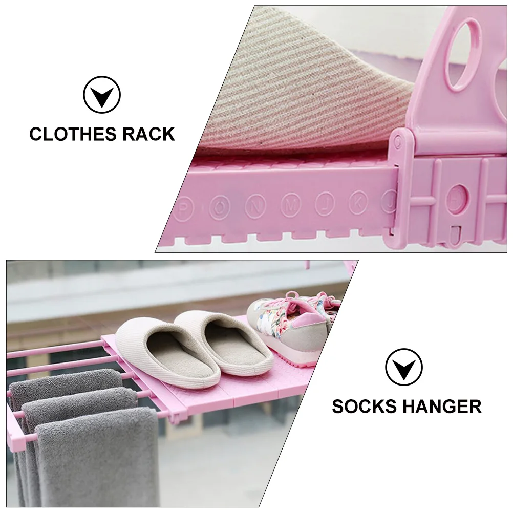 Foldable Drying Rack Balcony Retractable Clothes Hanger Sturdy Plastic Space Saving For Shoes Shirts Socks Hanger Rack Home
Foldable Drying Rack Balcony Retractable Clothes Hanger Sturdy Plastic Space Saving For Shoes Shirts Socks Hanger Rack Home