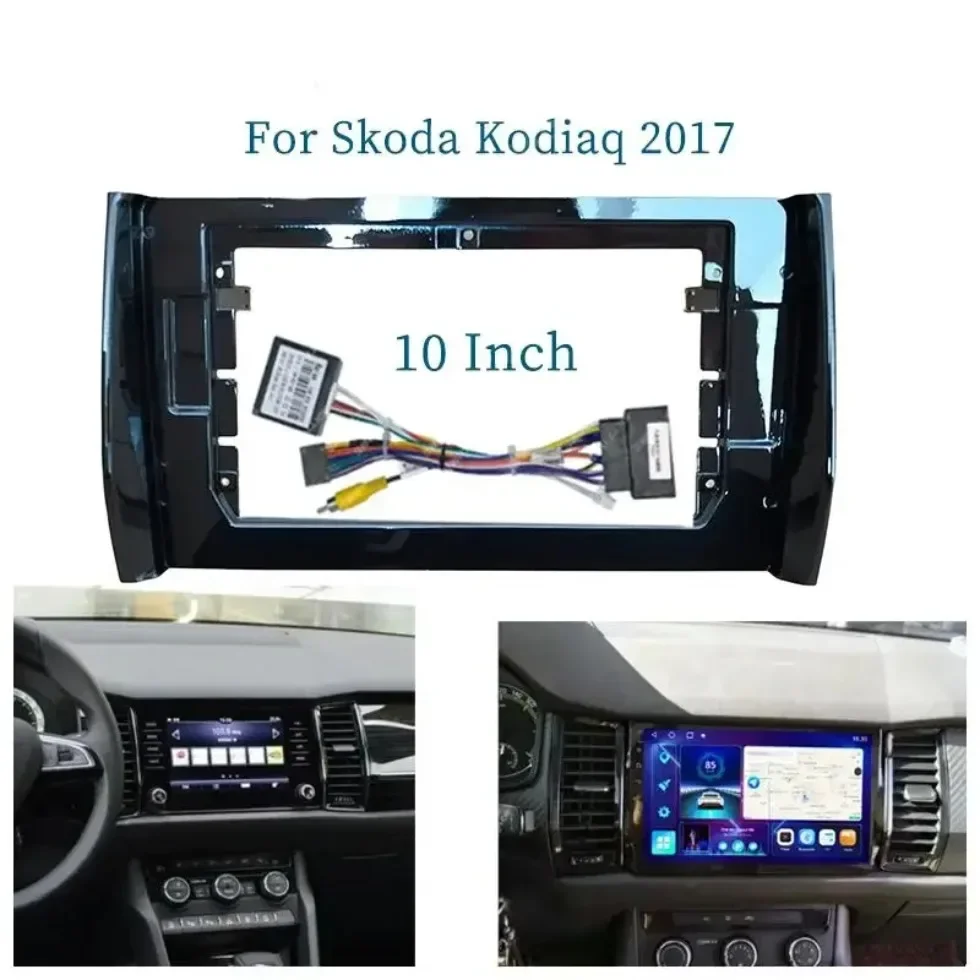 10-дюймовая Автомобильная рамка для Skoda Kodiaq 2017, адаптер, CAN-шина, декодер, Android, аксессуары для панели
10-дюймовая Автомобильная рамка для Skoda Kodiaq 2017, адаптер, CAN-шина, декодер, Android, аксессуары для панели