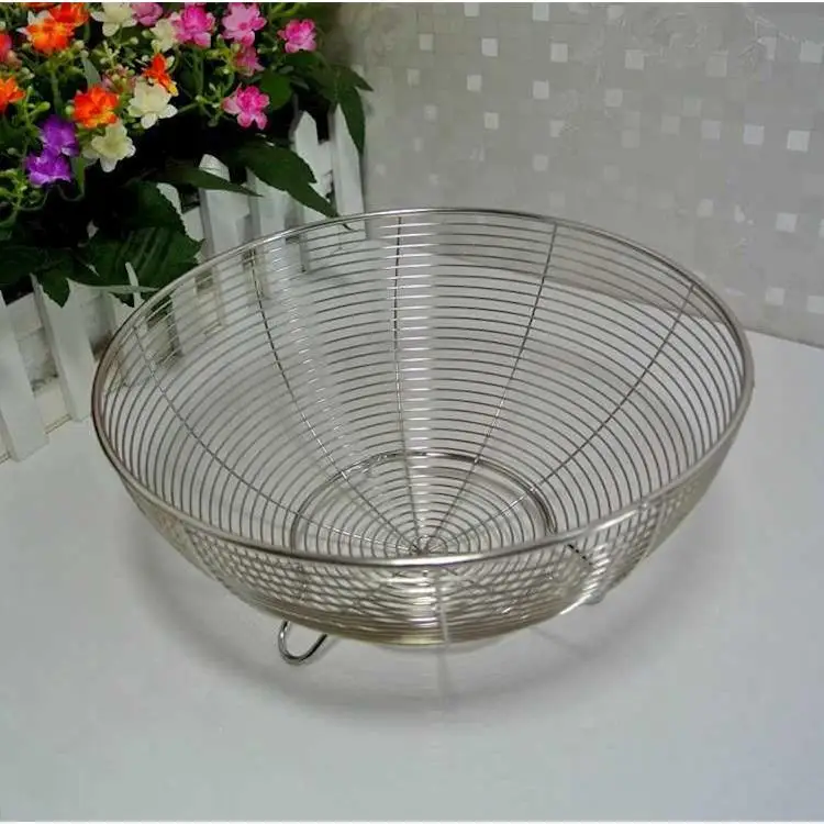 Non-Magnetic Stainl Steel Fruit Basket Vegetable Waing Basket Drain Basket Kitchen Utensils Handmade Country Sle
Non-Magnetic Stainl Steel Fruit Basket Vegetable Waing Basket Drain Basket Kitchen Utensils Handmade Country Sle