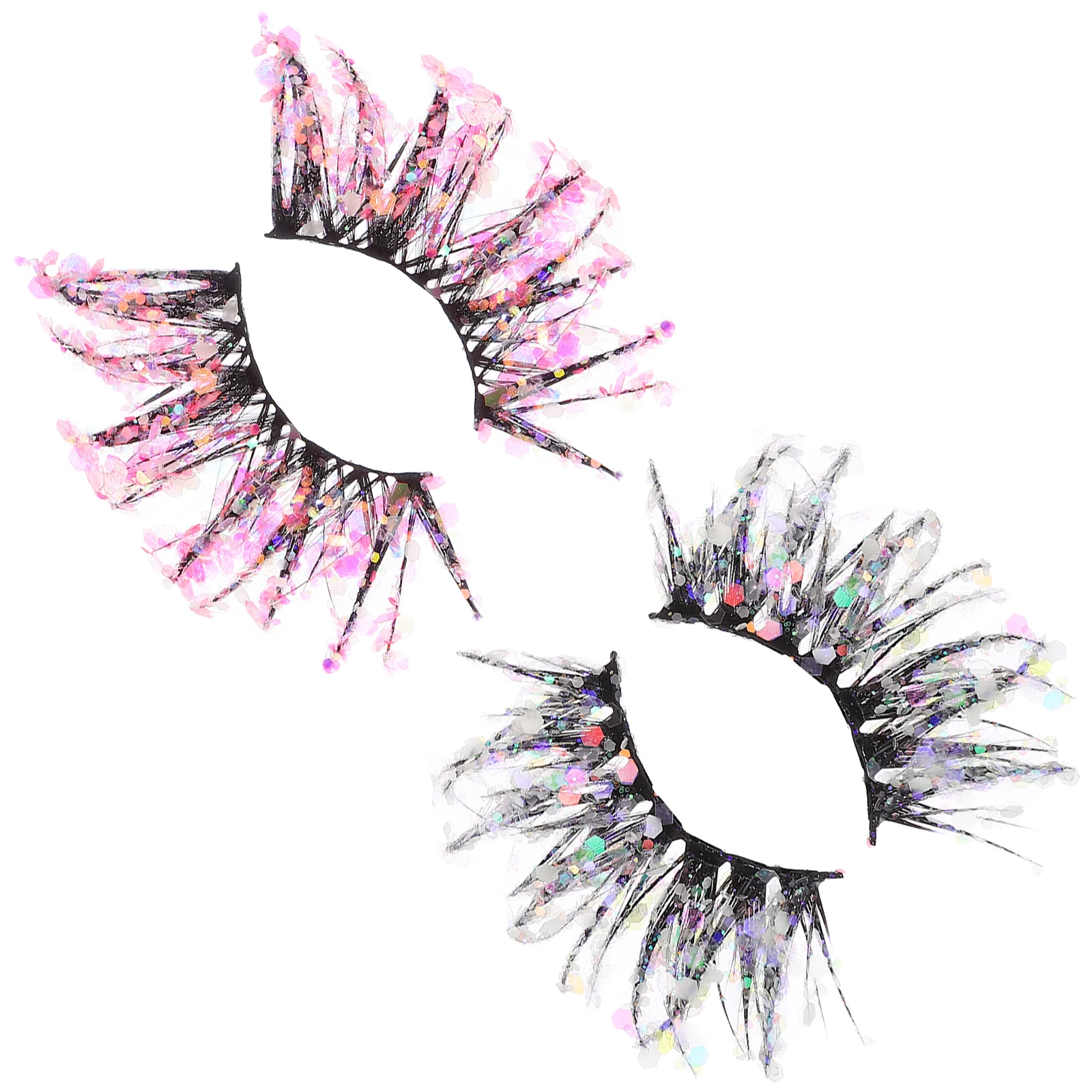 2 Pairs Fake Eyelashes Luminous Glitter False Binders Flash Decorative Fiber Miss
2 Pairs Fake Eyelashes Luminous Glitter False Binders Flash Decorative Fiber Miss