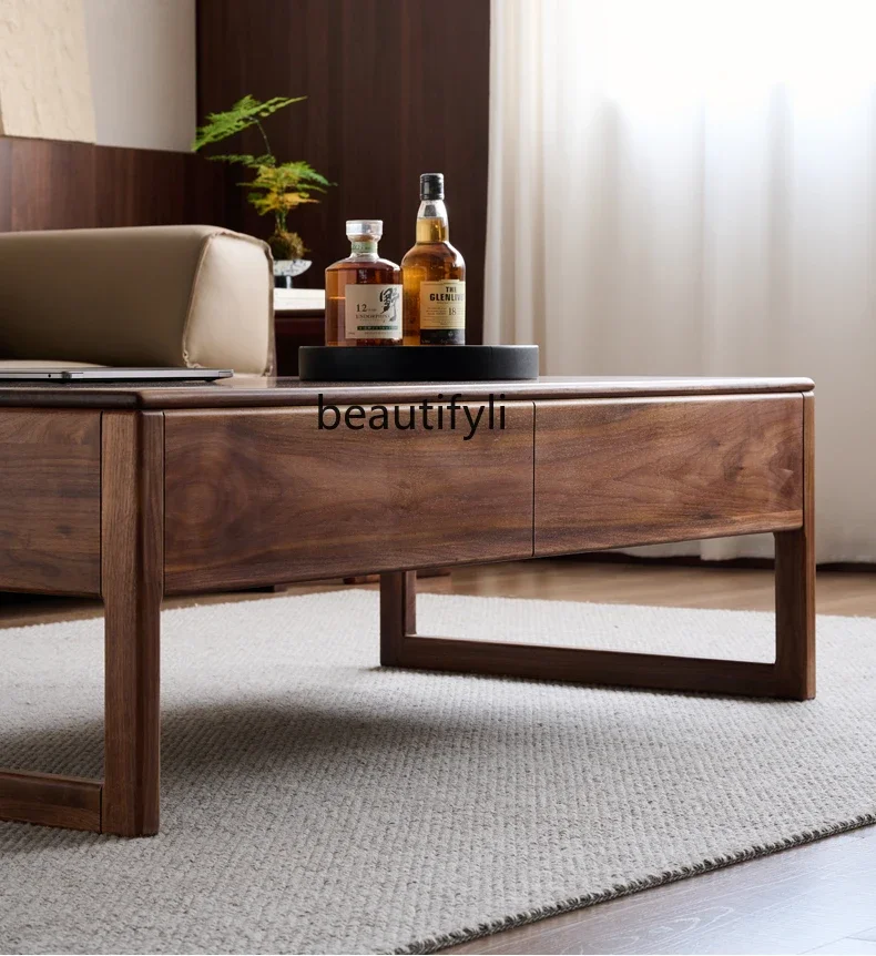 ss K178Wooden coffee table Modern simple all solid wood Living room coffee table Drawer storage low table
ss K178Wooden coffee table Modern simple all solid wood Living room coffee table Drawer storage low table
