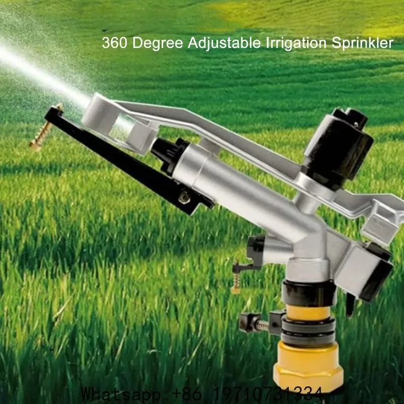 Garden Auto Rotating Sprinkler 360 Degree Auto Rotating Large Area Irrigation Sprinkler with 1‑1/2 Inch FNPT Interface for Yard
Garden Auto Rotating Sprinkler 360 Degree Auto Rotating Large Area Irrigation Sprinkler with 1‑1/2 Inch FNPT Interface for Yard
