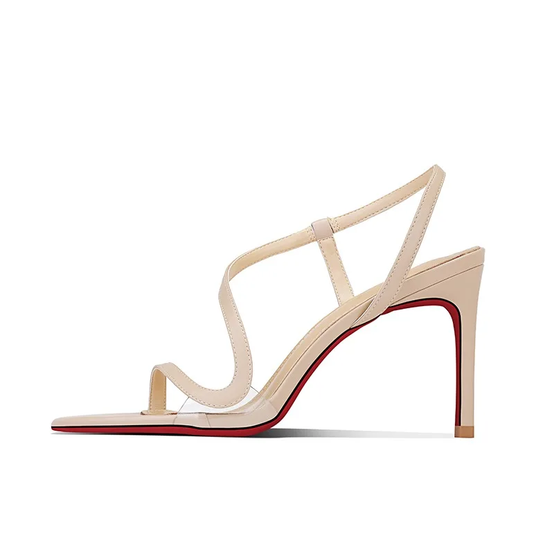 Женские туфли на высоком каблуке в черную полоску, новые летние сексуальные универсальные удобные босоножки в форме змеи с открытым носком на тонком каблуке
Женские туфли на высоком каблуке в черную полоску, новые летние сексуальные универсальные удобные босоножки в форме змеи с открытым носком на тонком каблуке