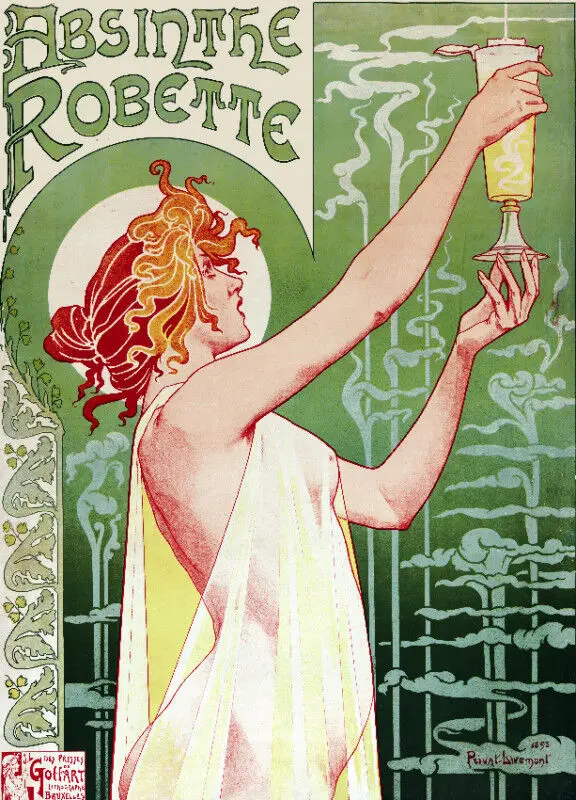 Vintage French .Beautiful Nouveau Art Picture Print Silk Poster Home Wall Decor
Vintage French .Beautiful Nouveau Art Picture Print Silk Poster Home Wall Decor
